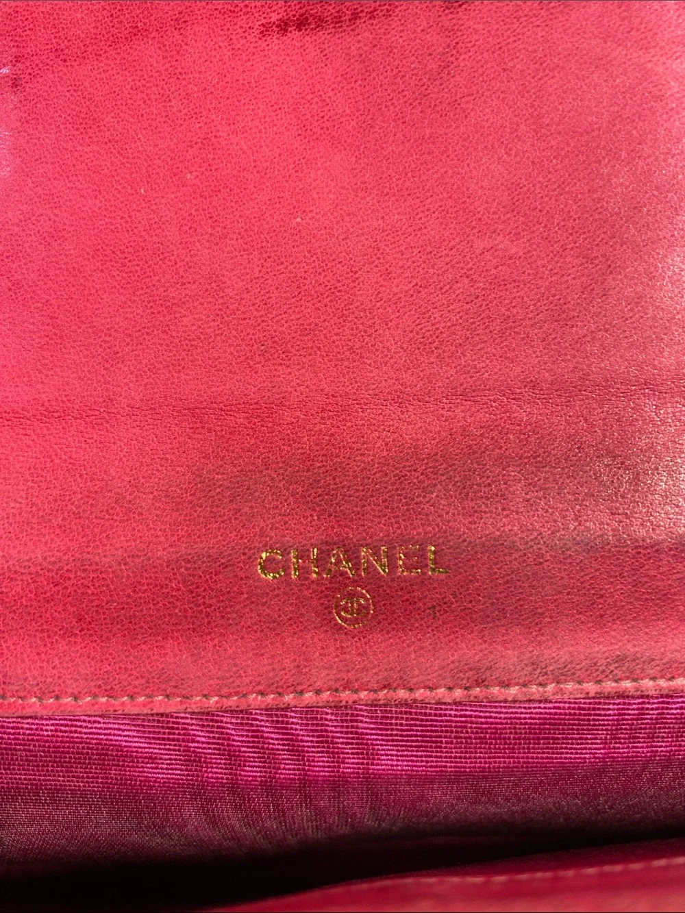 Authentic CHANEL COCO Mark Pink Caviar Skin Flap Purse